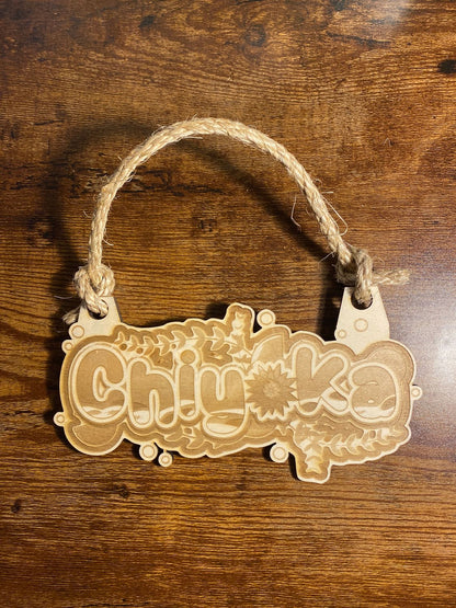 Logo aus Holz