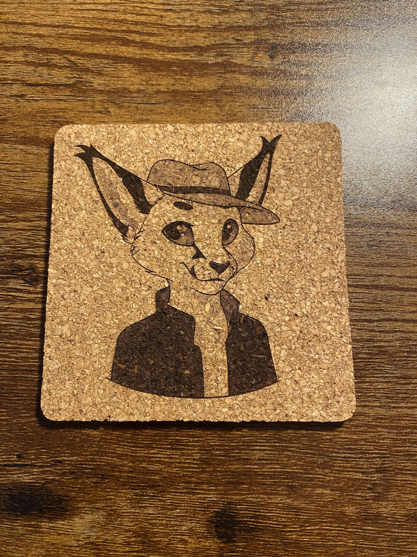 Korkuntersetzer, graviert